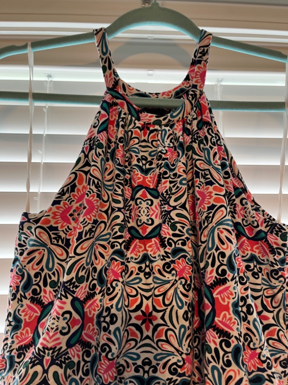 Cynthia Rowley Halter Racer Back Print Maxi Dress